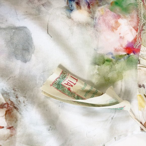 Aratta Watercolor Floral Lace Trimmed Camisole M - Picture 9 of 11